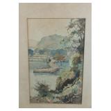 Louis Heinzman Watercolor 'Marin Afternoon' 1959