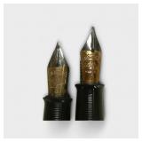 (2) Sheaffer's 14k Nib Burgundy Fountain Pens