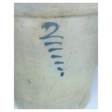 Hand Painted #2 Drop Dashes Stoneware Crock