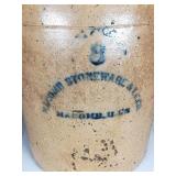 #8 Macomb Stoneware & TC Co Salt Glazed Crock