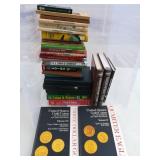 (30+) Coin Reference Books + Tote