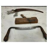 Antique Hand Tools Saws, Wood Plane