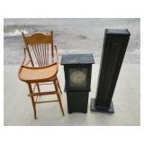Vintage Baby Chair, Wooden Tower Clock