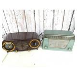 (2) Vintage Radios Silvertone & Zenith