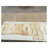 (7) US Mint Nickel & Dime Cloth Bags