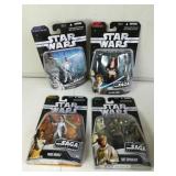 (4) Star Wars Figures Sealed Saga Collection