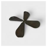 Brass 4-Blade Fan Blade