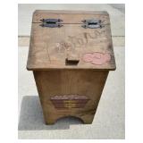 Wooden Lidded Potato Bin