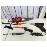 (4) Soldering Irons & A Milwaukee Heat Gun