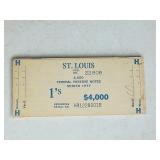 $1 St Louis Federal Reserve Currency Brick End