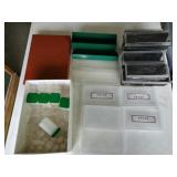Coin, Currency, Slide Storage Boxes Lot