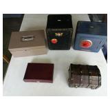 (5) Coin Safes, Trinket Boxes