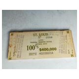$100 Star Note St. Louis Fed Wood Brick End