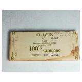 $100 1977 St Louis Federal Reserve Wood Brick End