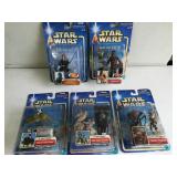 (5) Star Wars Figures Sealed Chewbaca, Han Solo