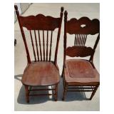 (2) Wood Dining Room Chairs