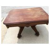Wooden Table on Casters
