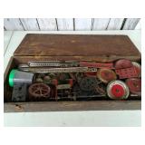 Old Erector Set in Wooden Box