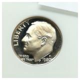 1980 S Dime 10c PF69 NGC Ultra CAM