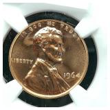 1964 PENNY 1C PF68RD NGC