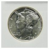 1942 S MERCURY DIME 10C MS67 NNC