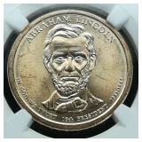 2010 D Lincoln $1 BU NGC First Day of Issue