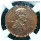 1970 S LARGE DATE PENNY 1C MS63RB NGC