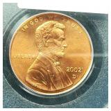 2002 D PENNY 1C MS67RD PCGS