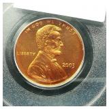 2003 PENNY 1C MS68RD PCGS