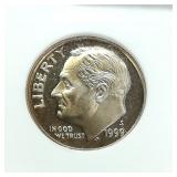 1999 S Clad Dime 10c PF70 NGC DCAM