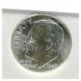 1947 DIME 10c MS70 SGS