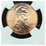 2009 SMS BRONZE PENNY 1C MS67RD NGC PRESIDENCY