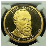 2011 S Garfield $1 PF69 NGC Ultra Cameo