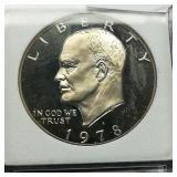 1978 S Eisenhower $1 PR70 CAM SGS