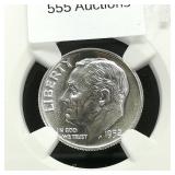 1952 Dime 10c PF67 NCG