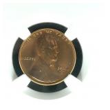 1954 S PENNY 1C MS66RD NGC