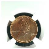 1954 PENNY 1C MS65RD NGC
