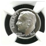 1970 S Dime 10c PF68 NGC Cameo