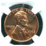 1962 PENNY 1C PF68RD NGV