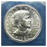 1980 D Susan B. Anthony $1 MS65 ANACS