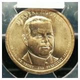 2014 D Hoover $1 MS67 ANACS First Day of Issue