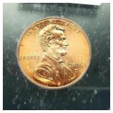 2006 D FIRST DAY OF ISSUE PENNY 1C SP69 SATIN FINI