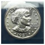 1981 D Susan B Anthony $1 MS67 ANACS