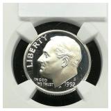 1992 S Dime 10c PF70 NGC Ultra Cameo Silver