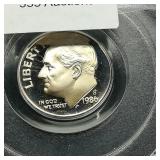 1986 S Dime 10c PR69 PCGS DCAM