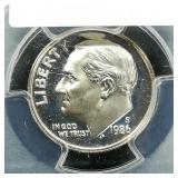 1986 S Dime 10c PR69 PCGS DCAM