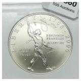2006 P Ben Franklin $1 MS69 NGC Scientist