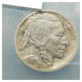 1917 D Buffalo Nickel 5c VF20 ICG