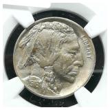 1916 Buffalo Nickel 5c AU 58 NCG