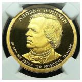 2011 S Johnson $1 PF69 NGC Ultra Cameo